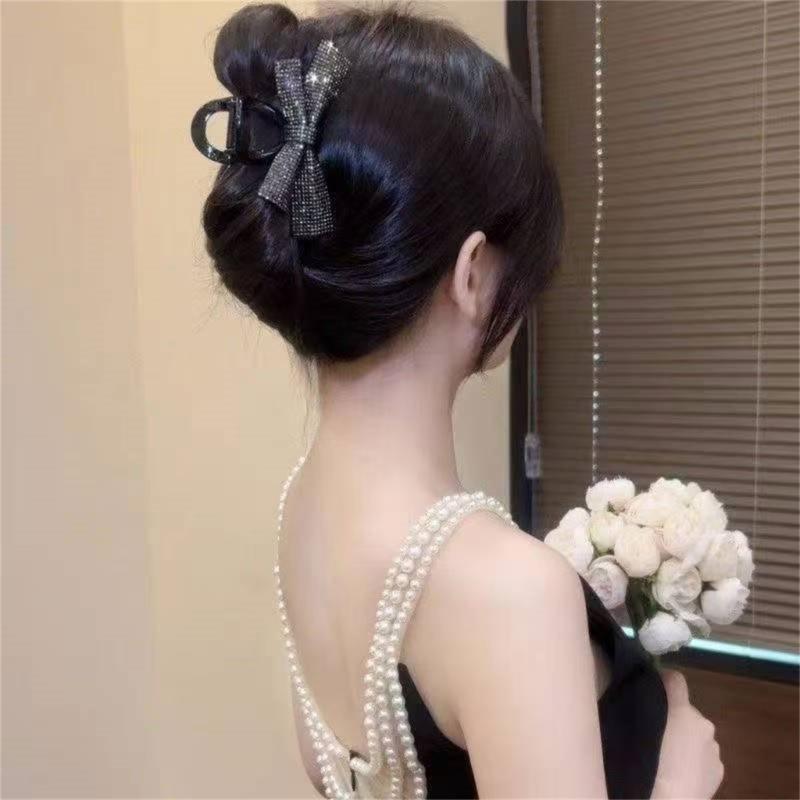 Sparkly Brogue Hair Clip For Women Girls Elegant Without Slip Acrylic Barrettes For Parties Weddings Everyday Use