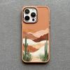 Artistic Mountain View Illustrations Silicone Phone Case For iPhone 13 12 11 Pro Max 16 15 14 Pro Max Plus XR XS X 7 8 SE2 Cover