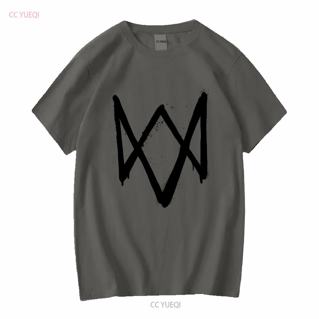 Watch Dogs 2 Ubisoft Hacker Promo T Shirt Mens Large White Video Game Official Long or Short Sleeves Vintage Washed Slightly