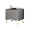 Light Luxury Italian Wooden Nightstand - Modern Drawer Chest for Bedroom Storage