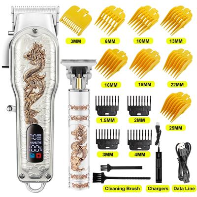 Elektrický zastřihovač vlasů dobíjecí holicí strojek zastřihovač vousů Profesionální stroj na stříhání vlasů pro muže Beard Barber USB Cordless