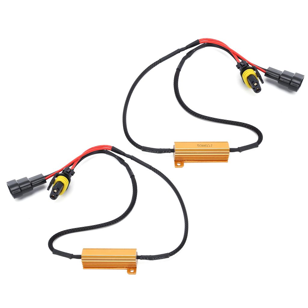 Buy 2pcs 9005 LED Load Resistor Decoder 50W 6 for Headlight Fog Daytime Running Light at