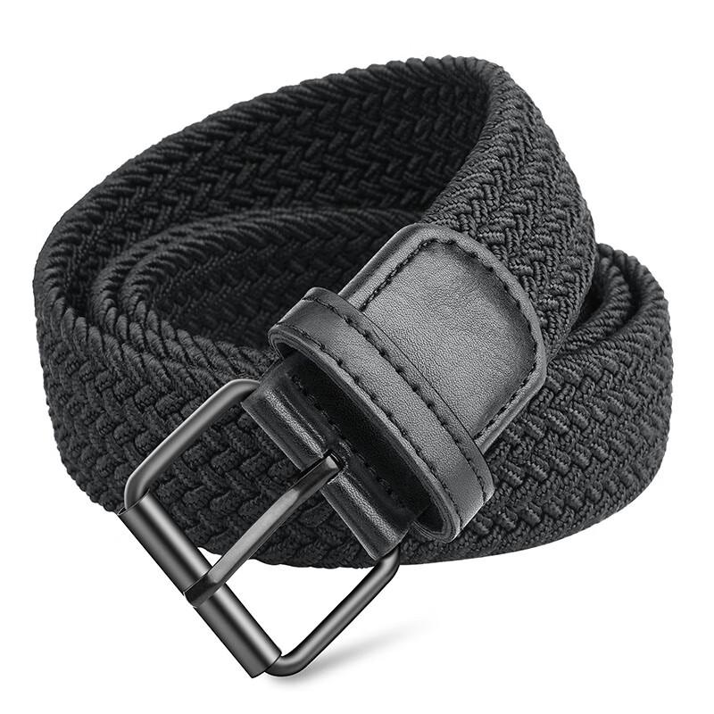 Ceinture élastique tressée en toile unisexe