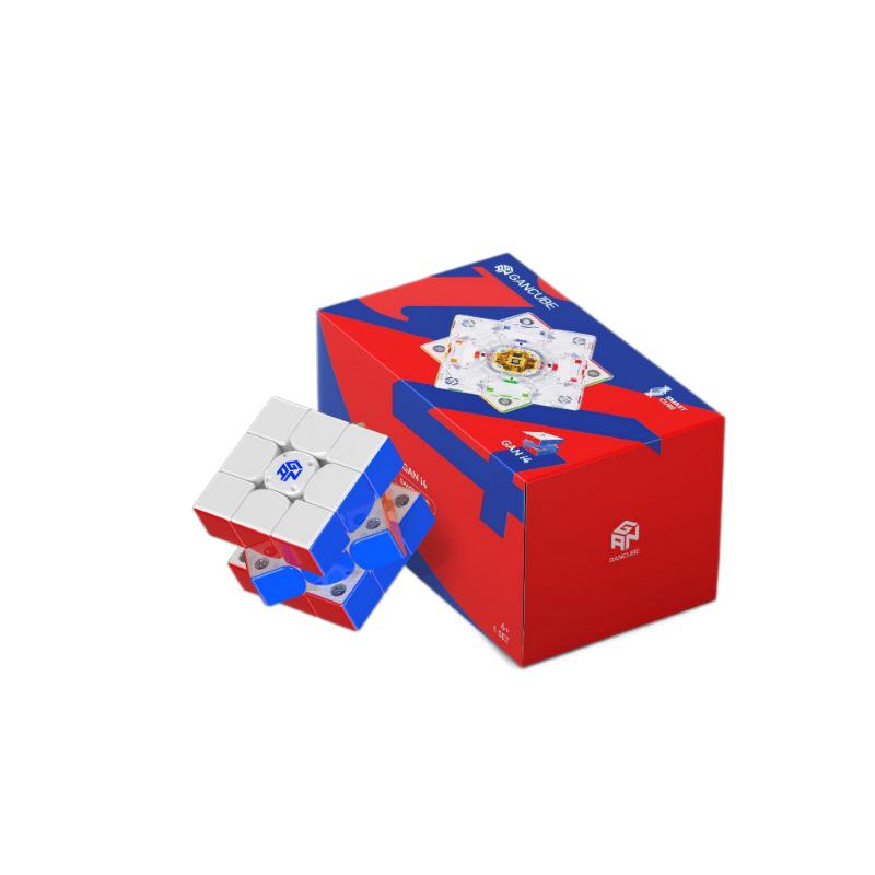 GAN i4 Maglev Smart AI 3x3 Rubik s Cube: Magnetic Levitation, Gyroscope, Bluetooth App Compatible. GAN i4 Leap with Charging Case, Matte Finish