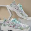 Casual flower sports single shoes women's new fashion flat bottom single head lace-up casual