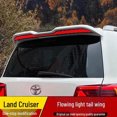LED Rear Spoiler with Flowing Light for Toyota Land Cruiser LC300 - Wind Deflector Middle Wing Modification