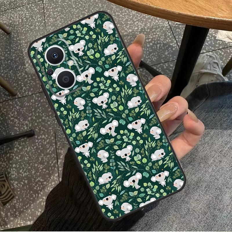 Koala and Eucalyptus Case For OPPO Reno 10 Pro 4 5 6 7 8 Lite 8T 4Z 5Z OPPO Find X5 Lite X2 X3 Neo X6 Pro Cover