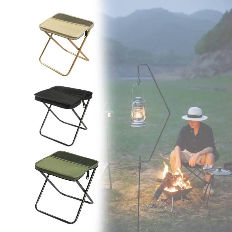 Travel Friendly Folding Stool Oxford Fabric Lightweight Build Outdoors Picnics