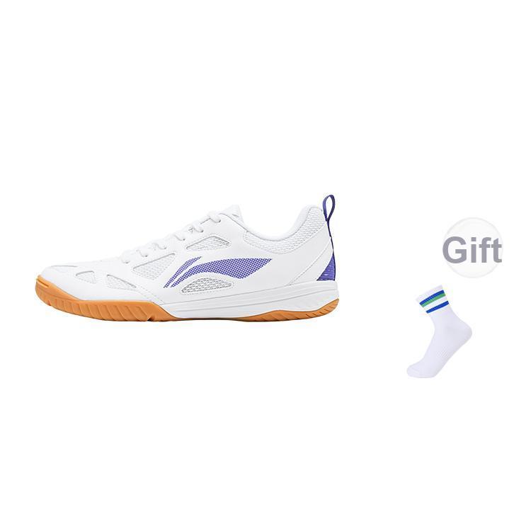 New LiNing Breathable Support Lightweight Functionality Casual Applicable Scenario Low Top Table Tennis Shoes Unisex White APPU031-2