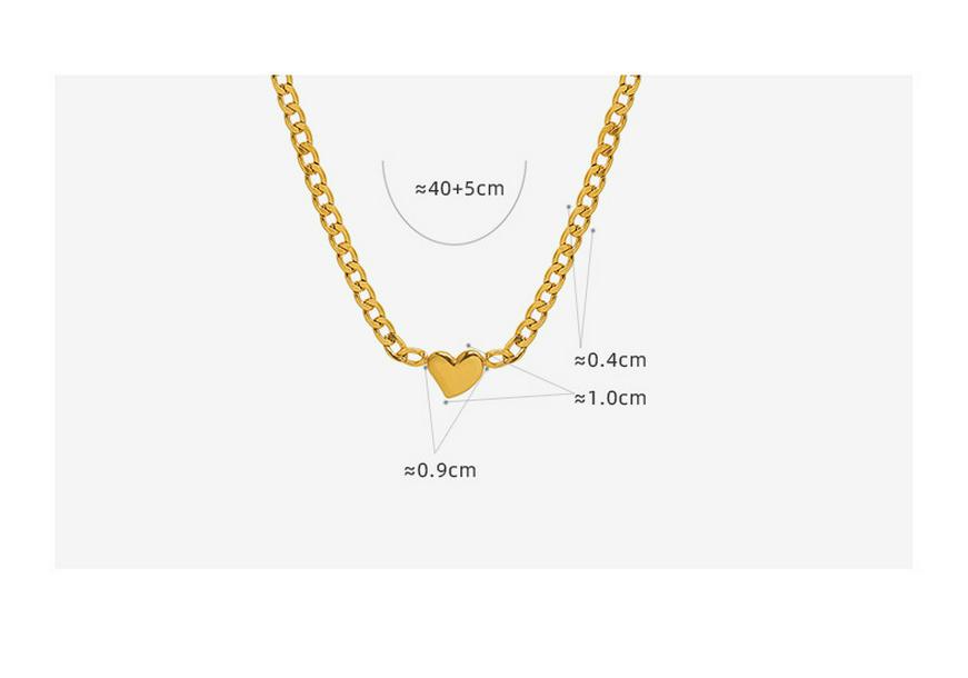 18K Gold-Plated Titanium Steel Clavicle Necklace - Trendy European & American Style Jewelry for Women