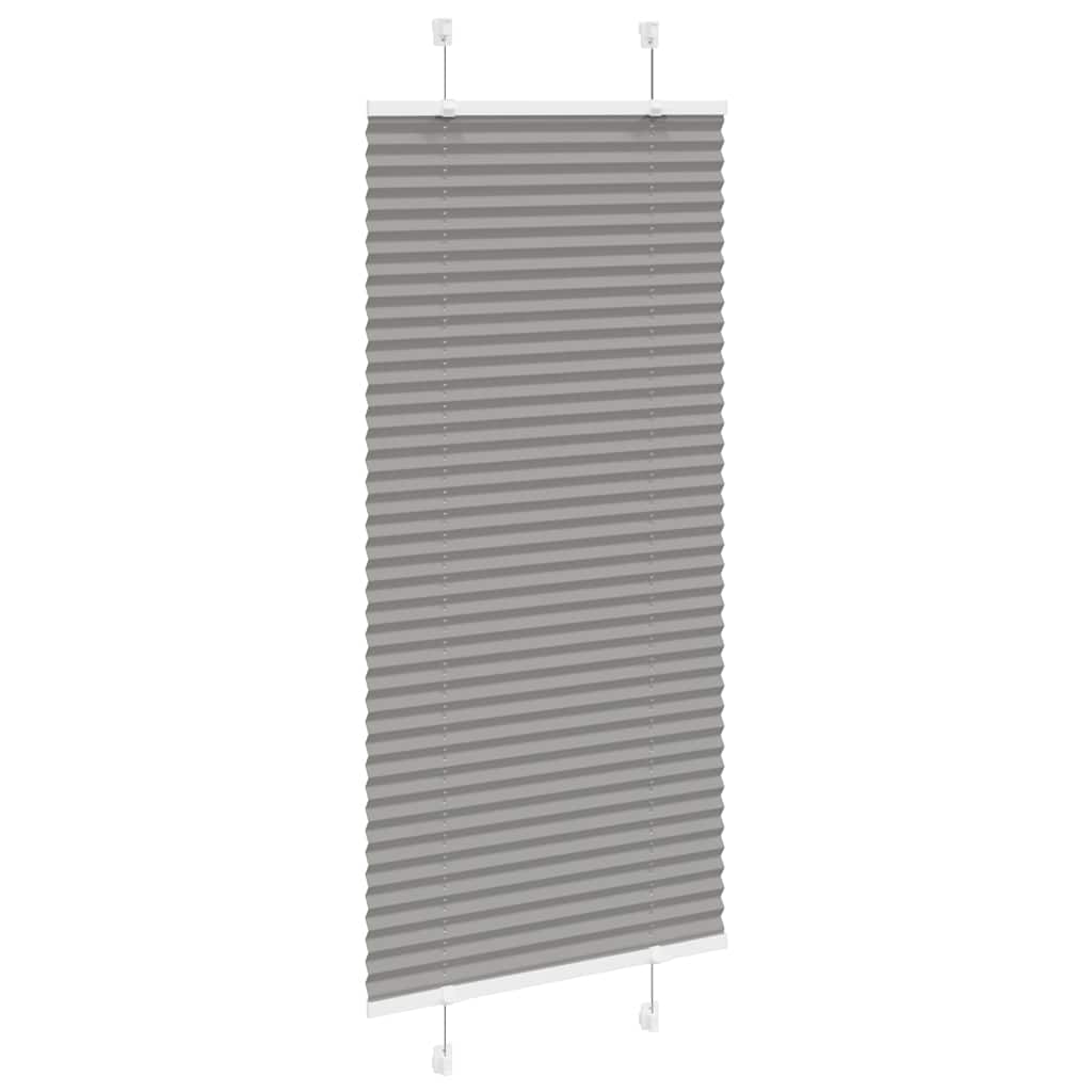 Roleta Plisowana Antracytowa 55X100 Cm Szerokość Tkaniny 54,4Cm