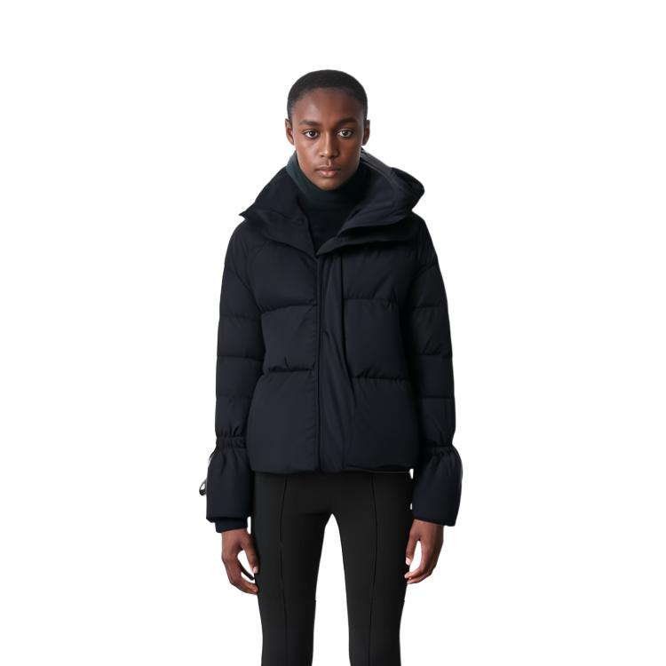 adidas Originals Winter Casual Solid Color Hooded Down Jacket Women Outerwear Black GU1782