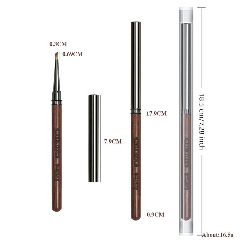 Pędzel do zdobienia paznokci Pióro do fototerapii Pędzel do detali z drewna Pędzel do malowania Wiele stylów Salon paznokci