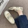 French ballet style shallow mouth flat bottom versatile single shoes women's 2025 autumn new comfortable soft sole retro Mary Jane shoes