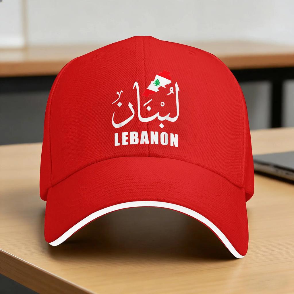 Summer Casual Baseball Cap Lebanon Name in Arabic Lebanon Flag Tennis Skate Hip Hop Hats For Unisex Unisex yk Retro Baseball Caps