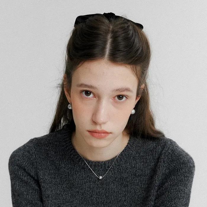 Classic Velvet Ribbon Hair Pin XL (L233MHA050)