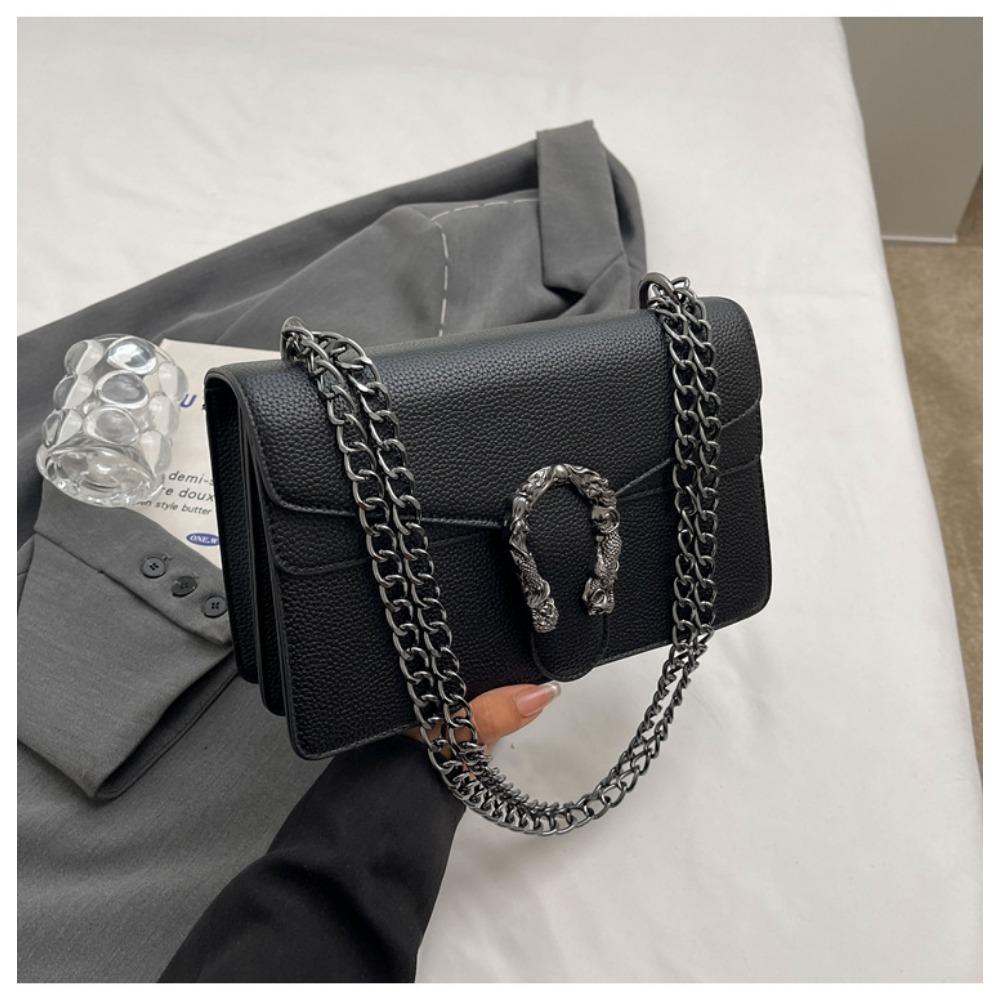 

Нишевая цепочная сумка женская модная маленькая квадратная сумка универсальная сумка на плечо премиальная текстура сумка-мессенджер