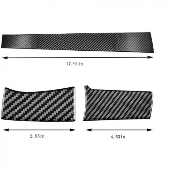 Carbon Fiber Center Dashboard Console Cover Trim Sticker For Honda Civic 2016 up