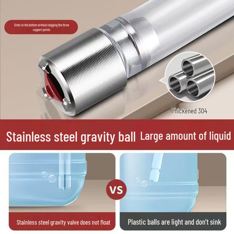 Presse d'évier en acier inoxydable avec distributeur de savon, tube d'extension pour détergent et filtre pour aquarium.