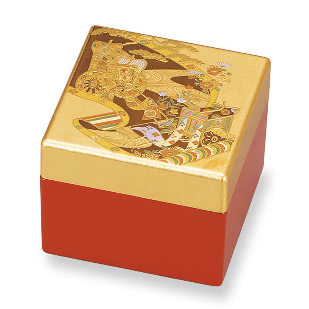 

Mitani Yamanaka Lacquerware Storage Yamanaka Foil Princess Small Millennium Picture Box, Gold, 8cm, Lacquer, Craft, Box, Scroll, M17260-7 золотой