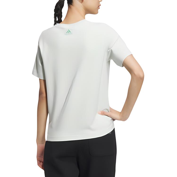 Adidas T Shirt Women's Linen Green JJ1570
