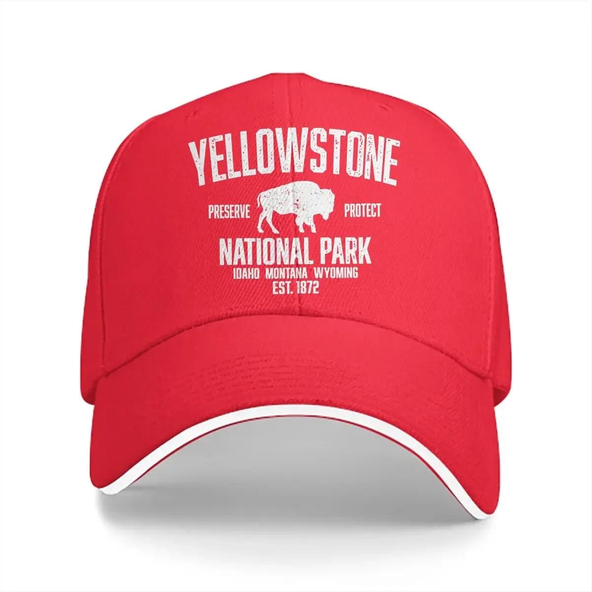 

Bison Vintage Buffalo Baseball Caps Peaked Cap Yellowstone National Park Sun Shade Hats for Unisex Women One Size