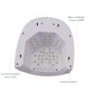 200W Portable Rechargeable Nail Gel Curing Lamp for Salon and Home Use