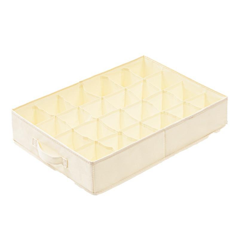 47cm Foldable Cotton Underwear Organizer for Wardrobe Drawer - Extended Version