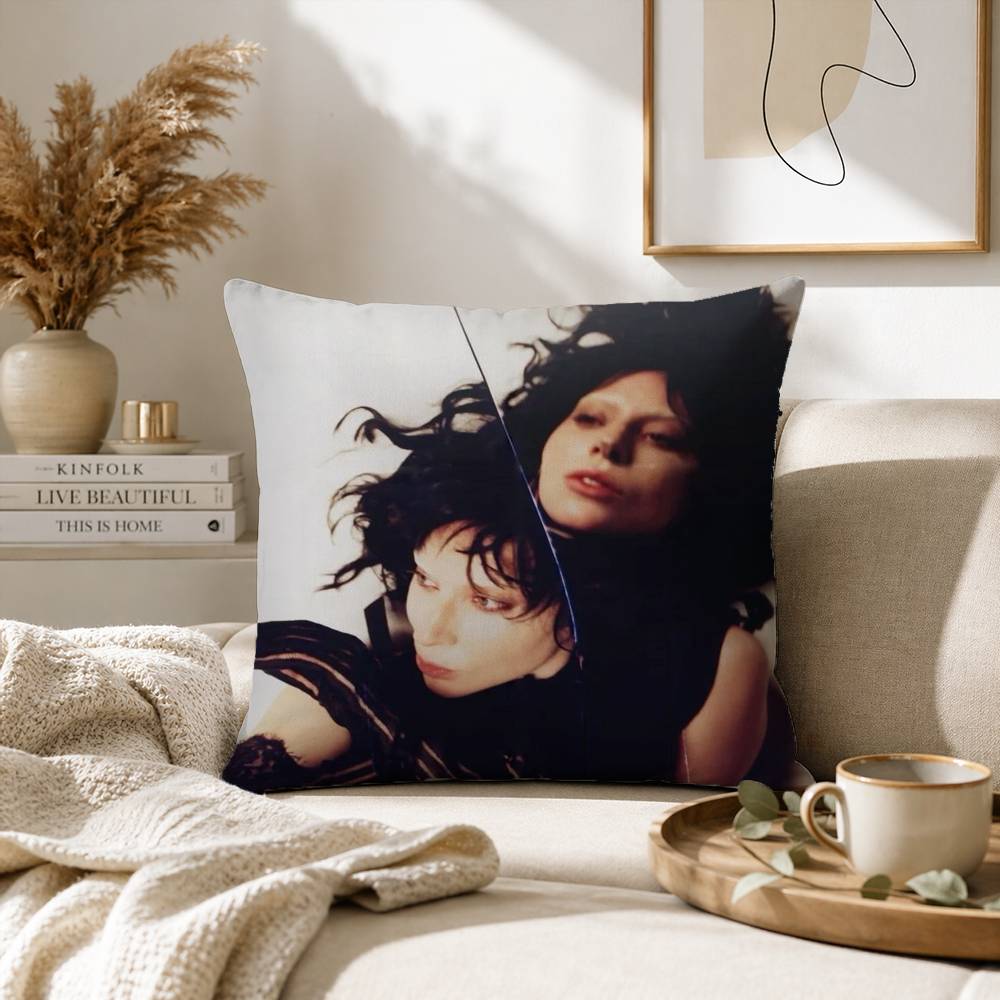 hot singer lady gaga Pillow Case for Sofa Living Room Home office Decor Protective Cover
