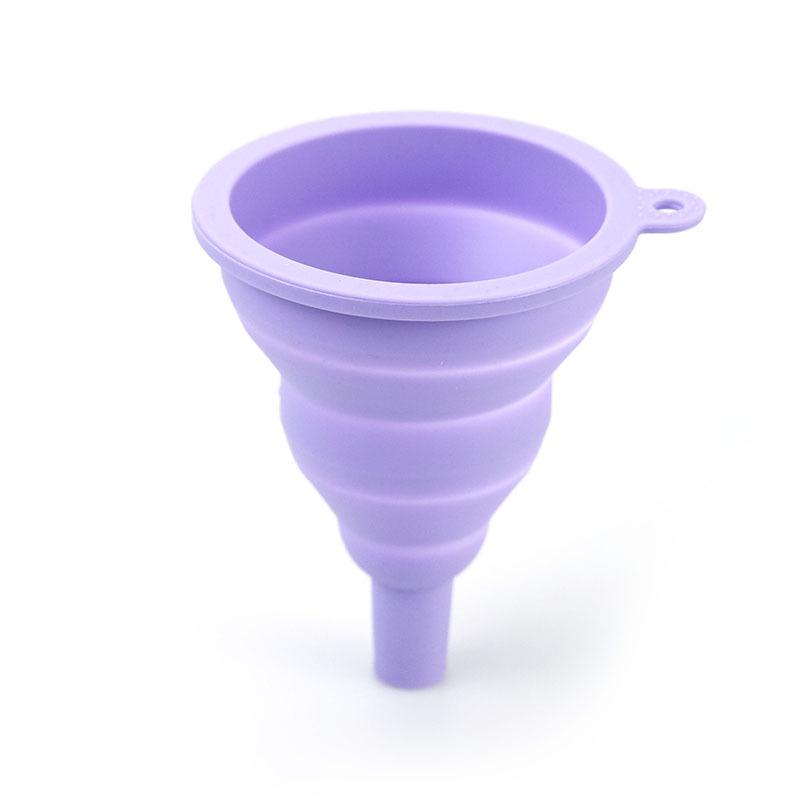 

Silicone Collapsible Funnel for Kitchen & Oil Refilling - Large Diameter & Compact Design