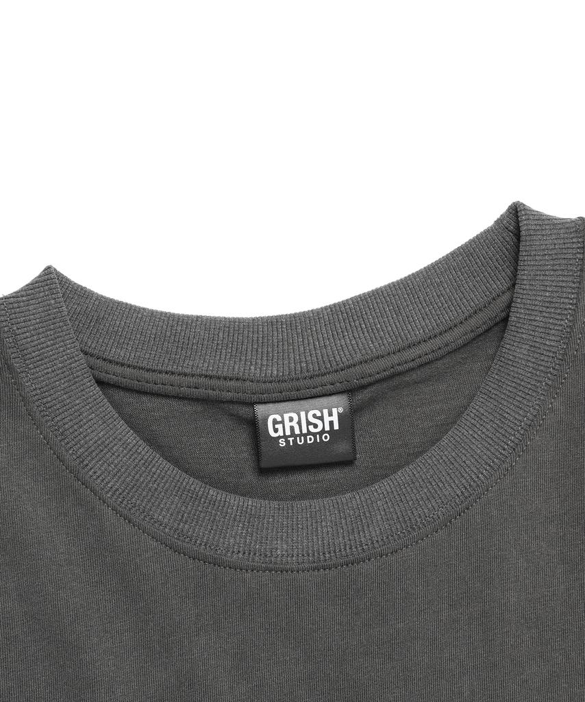 Geuliswi Stormblown Pigment T-Shirt Black Charcoal