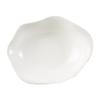Pure White Irregular Soup Bowl Household Ceramic Salad Bowl Noodle Bowl Hotel High-End Cold Dish Soup Plate Artistic Conception Dish Tableware