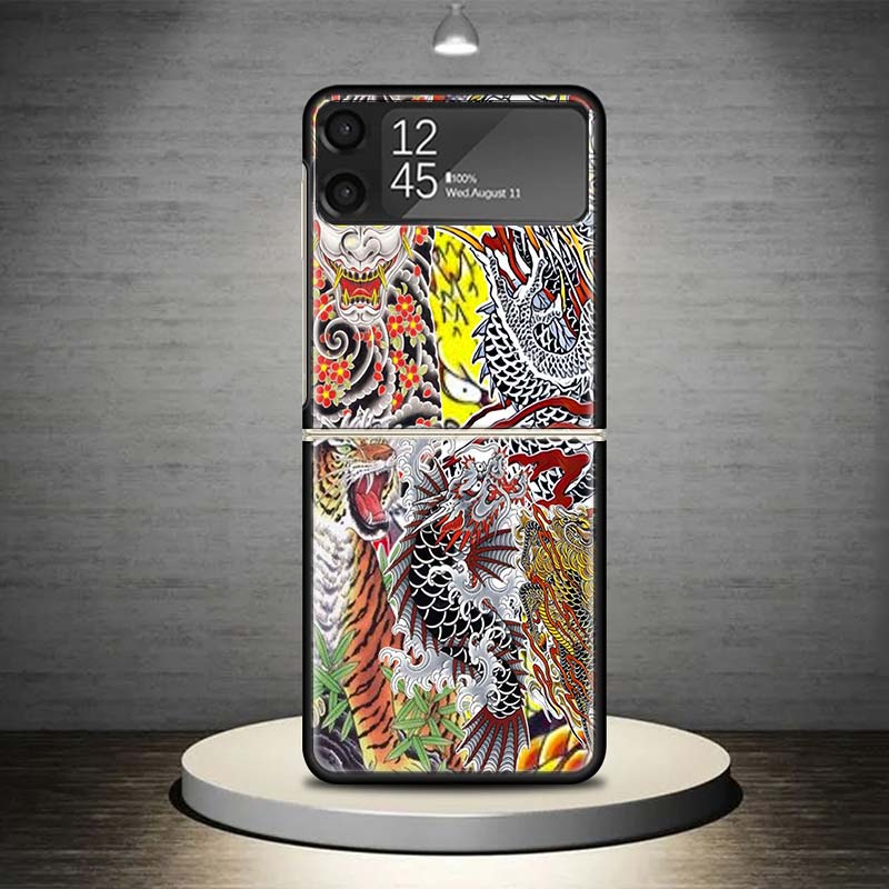 Yakuza 0 Game Phone Case For Samsung Galaxy Z Flip 7 6 5 4 3 5G Shockproof Cover Z Flip7 Flip6 ZFlip5 Flip3 Flip4 Luxury Shell G