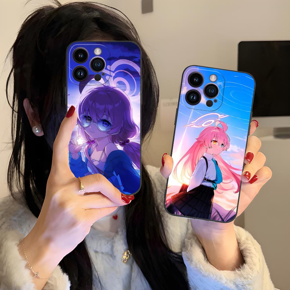 Blue Archive Takahashi Hoshino Matte Mobile Phone Case for iPhone 17 16 15 14 13 12 11 X XR XS 8 7 Air Pro Max Plus Mini