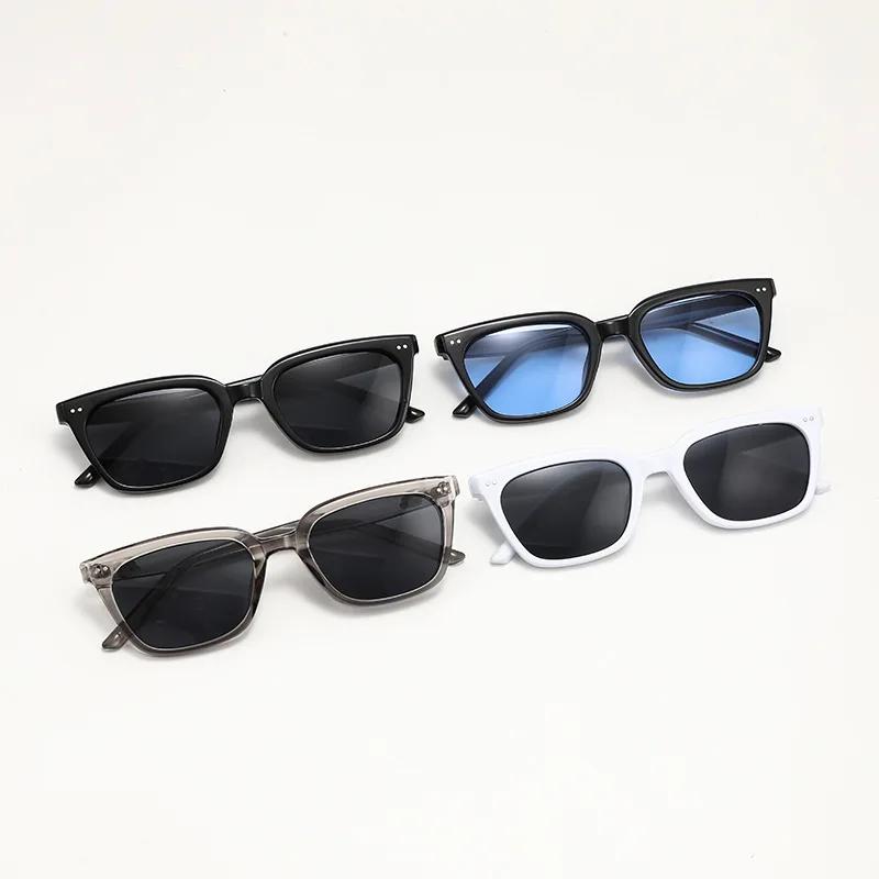Trendy Square Frame Sunglasses for Men Women UV Protection Fashion Street Photography Sun Glasses