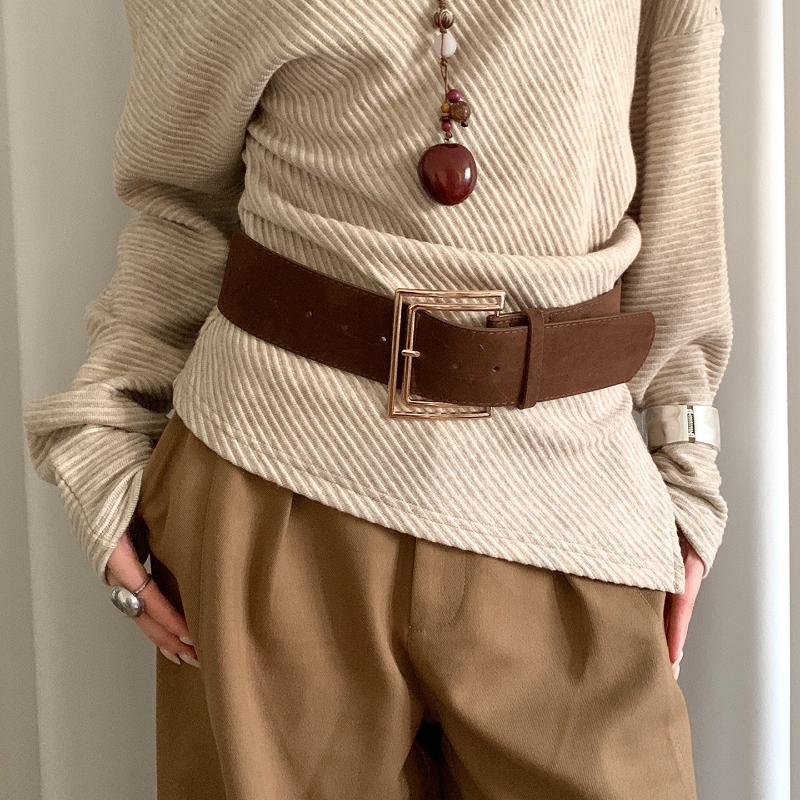 Ретро Замшевый Ремень с Заклепками Панк Готический Западный Ковбойский Широкий Пояс-Корсет Пояс Y2K Неправильный Ремень A6