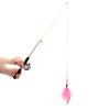 Funny Cat Stick  Fish Type Pet Interactive Playing Toy for Cats Teaser Kitten Sea Fishing Rod Small Fish Funny Cat Stick