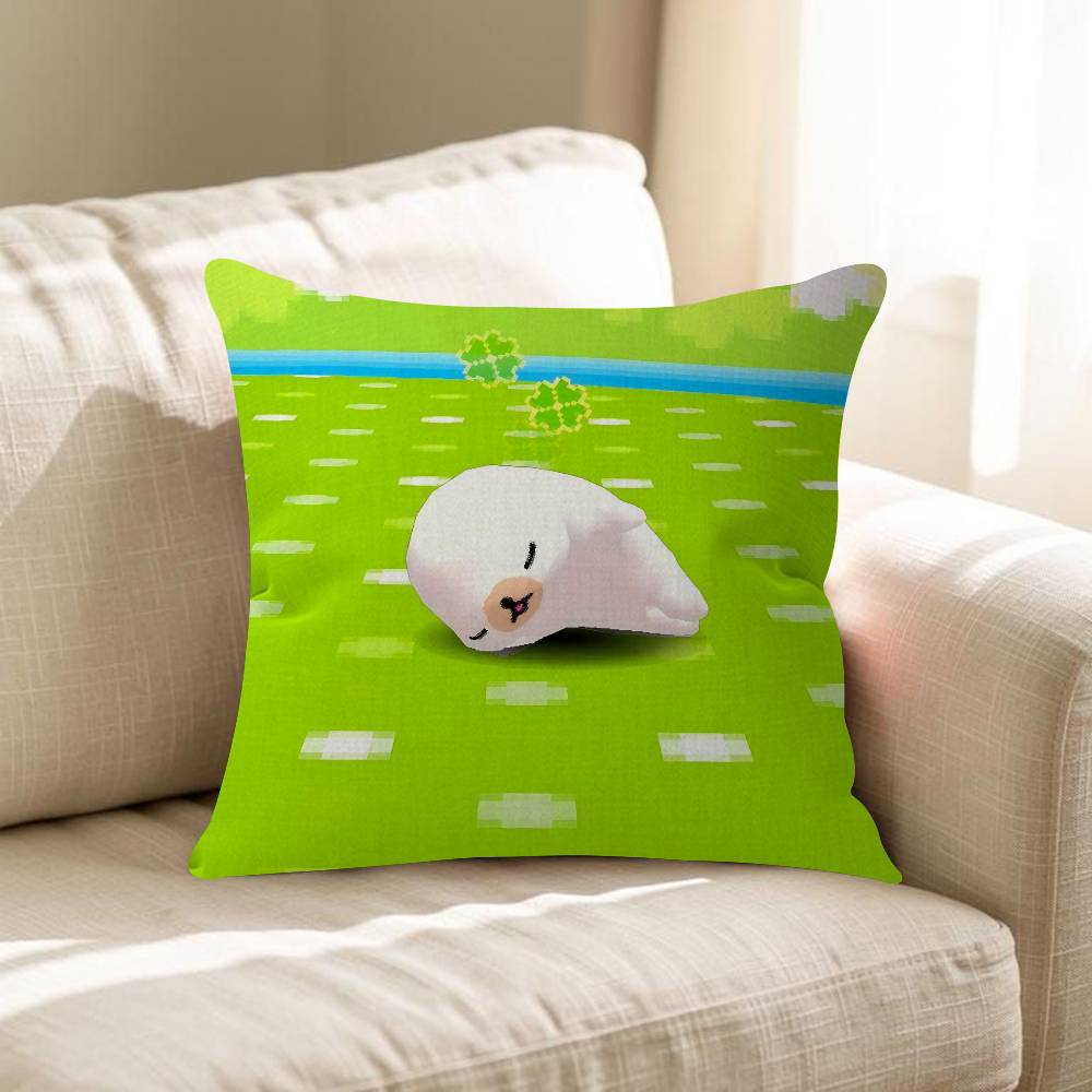 CUTE MMamegoma Seal Anime Pillow Cover Sofa Cushion Cover Home Room Decoration Children Gift