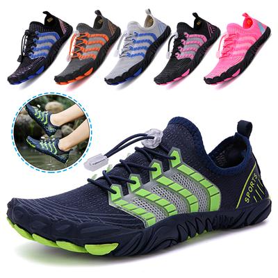 Uomo Donna Scarpe da acqua a piedi nudi Cinque dita Scarpe per sport acquatici Drenaggio Escursionismo Scarpe da ginnastica per bambini Immersioni a monte Surf Nuotare Sandalo per fitness Palestra Ciclismo