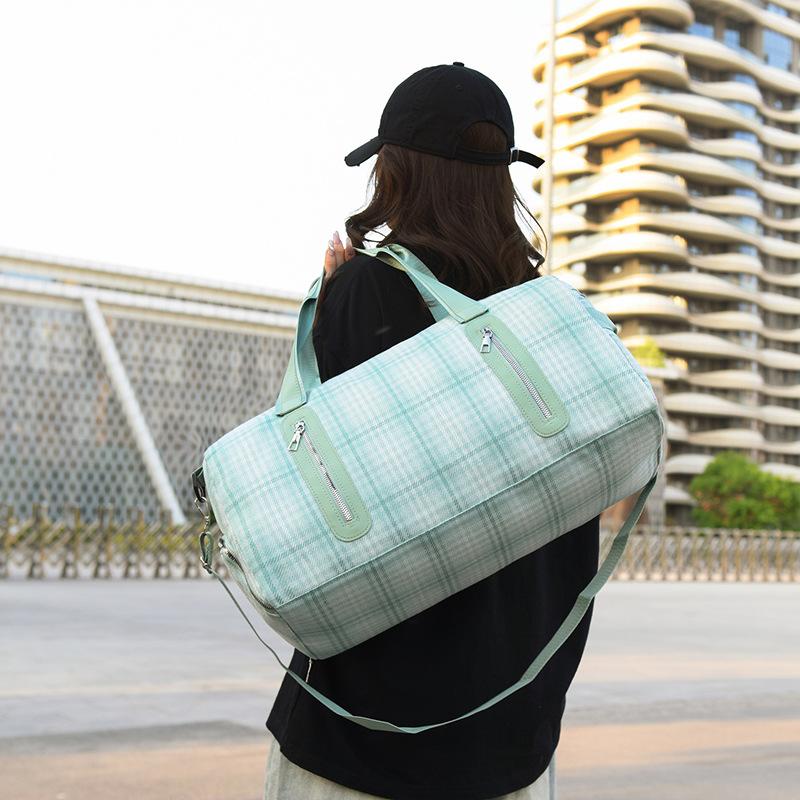 Sports Fitness Bag Women's Dry and Wet Separation Shoes Training Yoga Bag Large Capacity Hand Luggage Outdoor Travel Bag