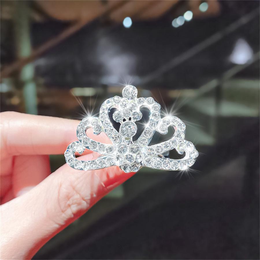 Neue Kinder Diademe Kronen Kleine Kinder Mädchen Strass Kristall Krone Herz Prinzessin Party Accessoires Haarschmuck Ornamente