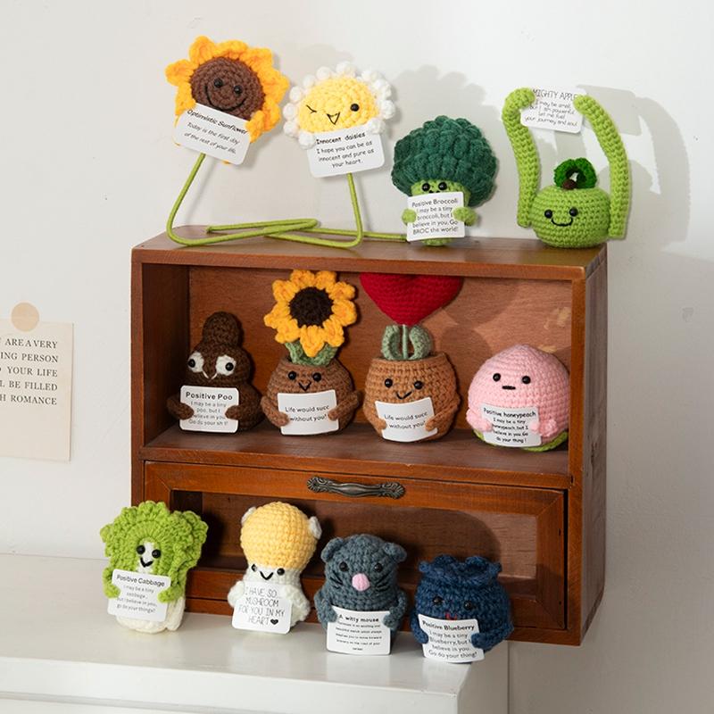 Cartofi croșetat Artificial Croșetat Cartofi Kit de jucărie Accesorii pentru birou Ornament de birou pentru cameră Decor pentru cameră pentru copii Decor pentru acasă