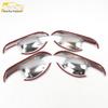 18-21 IX35 Door Handle Bowl Covers: Electroplated, Scratch-Resistant Stickers
