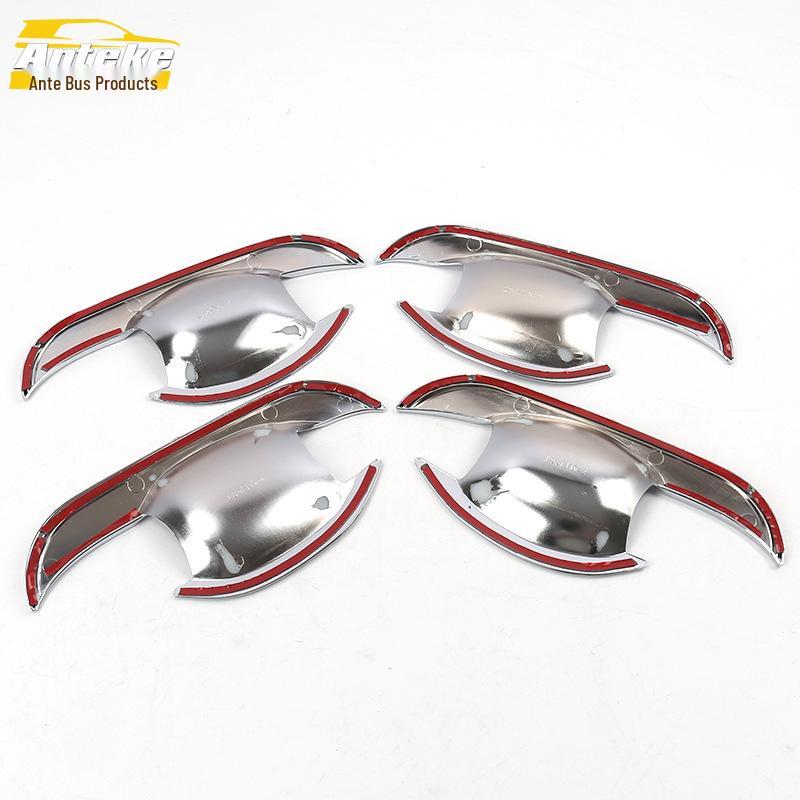 18-21 IX35 Door Handle Bowl Covers: Electroplated, Scratch-Resistant Stickers