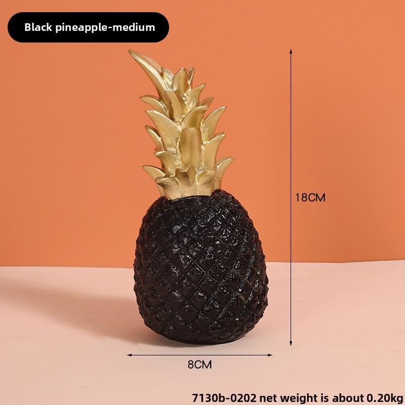 Elegantes Ananas-Harzhandwerk für Schreibtischpräsentation und Innendekorationsdesign