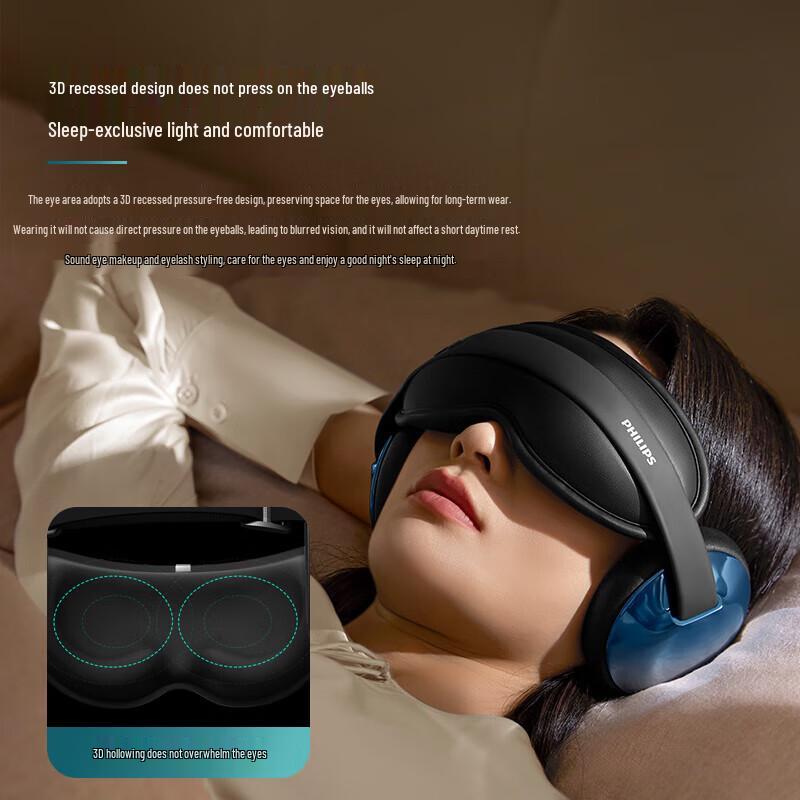 Philips Noise-Cancelling Bluetooth Eye Mask with Hot & Cold Compress