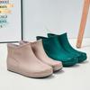 Women's Short Rain Boots - Non-Slip, Waterproof, Fashionable Low-Top Shoes for Outdoor Wear - Comfortable and Trendy.