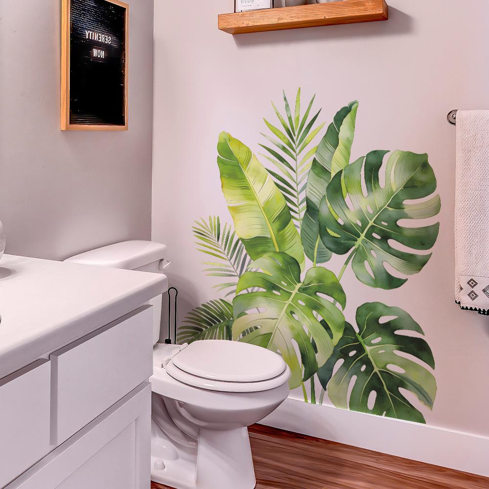 Fresh Sticker - Bamboo Leaf Green Leaves for Decorating The Living Room Entrance Wall.