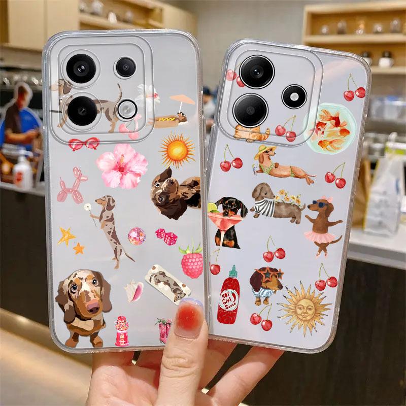 Cartoon Cat And Dog Case for Xiaomi Redmi Note 14 Pro Plus 14C Note 13 11S 9 10 12S 12 A4 13C 10S 11 Soft Phone Cover