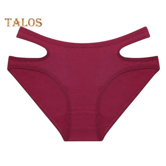 

Женские трусики с открытой средней талией, однотонные, эластичные, мягкие, антисептические, дышащие, бесшовные, защищающие от воздействия женские трусы, женские трусы, нижнее белье L красный
